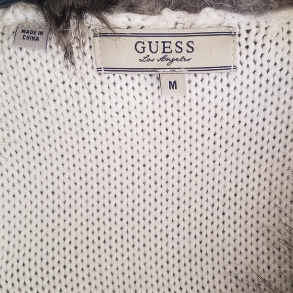 Guess ViVi Sweater Faux Fur Sweater Vest - Picture 3 of 5